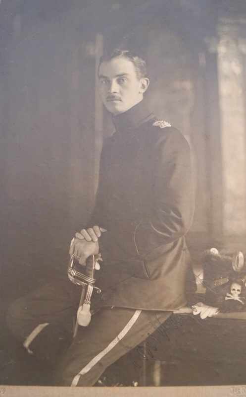 Porträtfoto Ernst August von Hannover III. im orig. Silberrahmen mit Monogramm, 1914 - Image 4 of 5