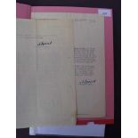 Spoerl, Alexander (1917 Düsseldorf - 1978 Rottach-Egern): Zwei Schreiben an die Agentur Geisenheyne