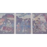 Kitagawa Utamaro (1753-1806 Japan): Dreiteiliges Ukyo-e