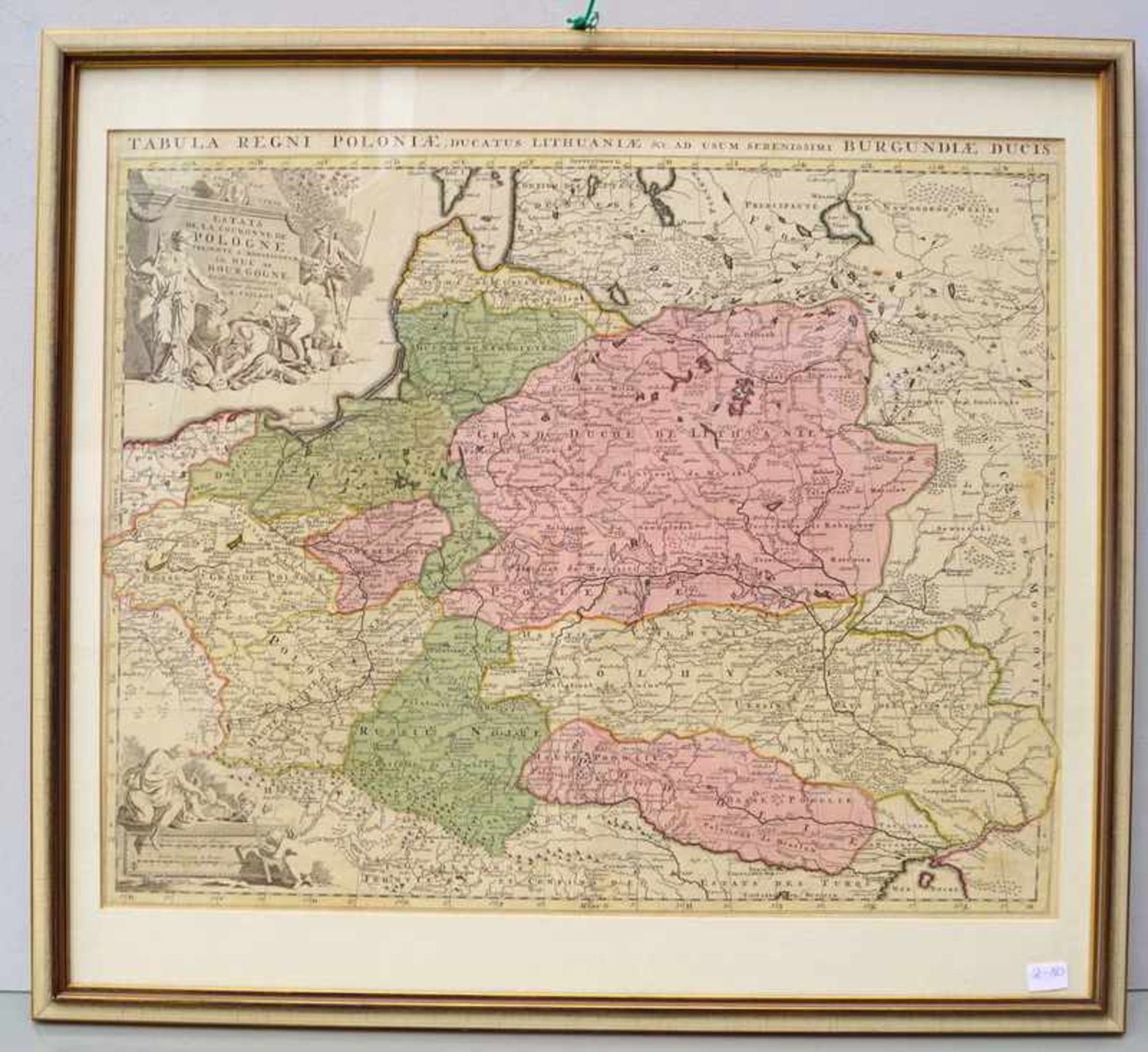 Jaillot, Alexis-Hubert (1632-1717): Karte "Estats De La Couronne De Pologne", ca. 1694