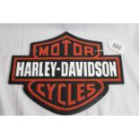 Cast iron Harley Davidson sign