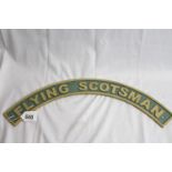 Cast iron sign - Flying Scotsman