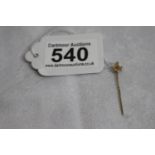 9ct Gold masonic stick pin