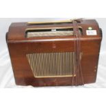 A lot: a Ferranti vintage radio; vintage headphones by Eagle Products (HMA 309)