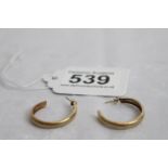 Pair of 9ct gold earrings