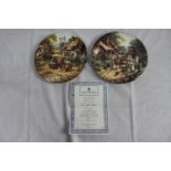 Two Wedgwood collectors' plates, 'The Apple Pickers' with certificate