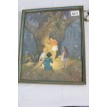 A 1930s Margaret Tarrant limited edition print, Medici Society label on reverse, framed, 34 x 29cm