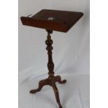 Mahogany and brass table lectern