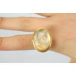18ct gold moonstone gent's ring, by Ilias Lalounis in Greece. Part of a collection that has been