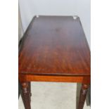 Victorian dropleaf mahogany dining table