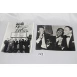 A pair of original b/w "Rat Pack" photos in excellent condition, size 10 x 8''