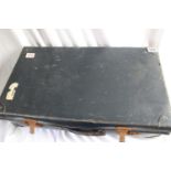 A vintage suitcase containing approximately 50 no 78 rpm records including Columbia, Decca, His