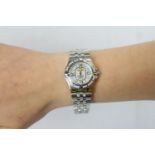 Breitling Chronometer Centre watch with fine quartz mechanism, unidirectional rotating bezel.