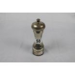 Sterling silver hallmarked pepper mill