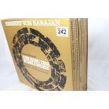 Complete boxed Deutsche Grammophon LP set of Wagner operas conducted by Herbert von Karajan and