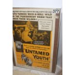 ?Untamed Youth? original US one sheet film poster for the 1957 cult teenage rebellion classic