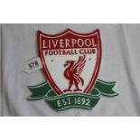 Cast iron Liverpool football club sign