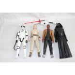 4 Star Wars plastic figures, ht 26cm