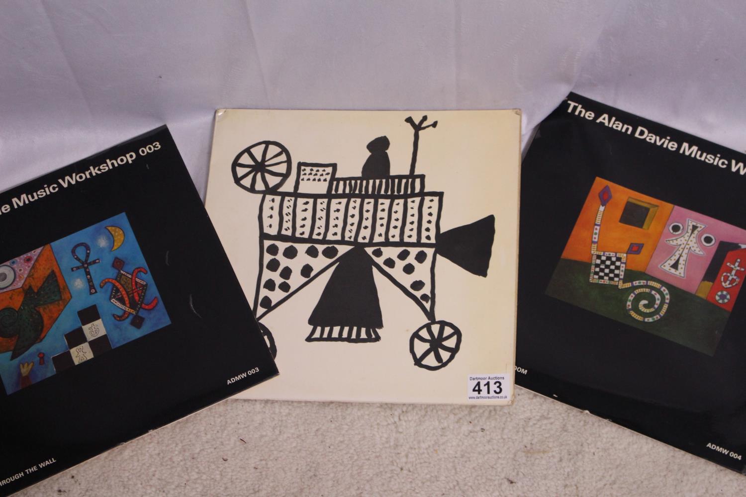 3 no limited edition vinyl LPs (1971): The Alan Davie Music Workshop live recordings: 002 Suite