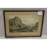 'Watcombe, Torquay', aquatint antique print. a very attractive print which merits a new mount and