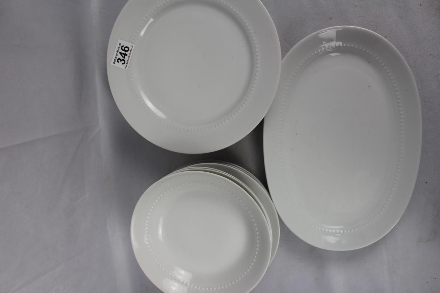 A lot: a quantity of good quality white china - Bareuther Waldsassen Bavarian - oval serving