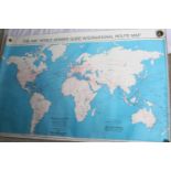 Vintage wall poster (1976): ABC World Travel Guide Maps of Europe: International Route Map, 76 x