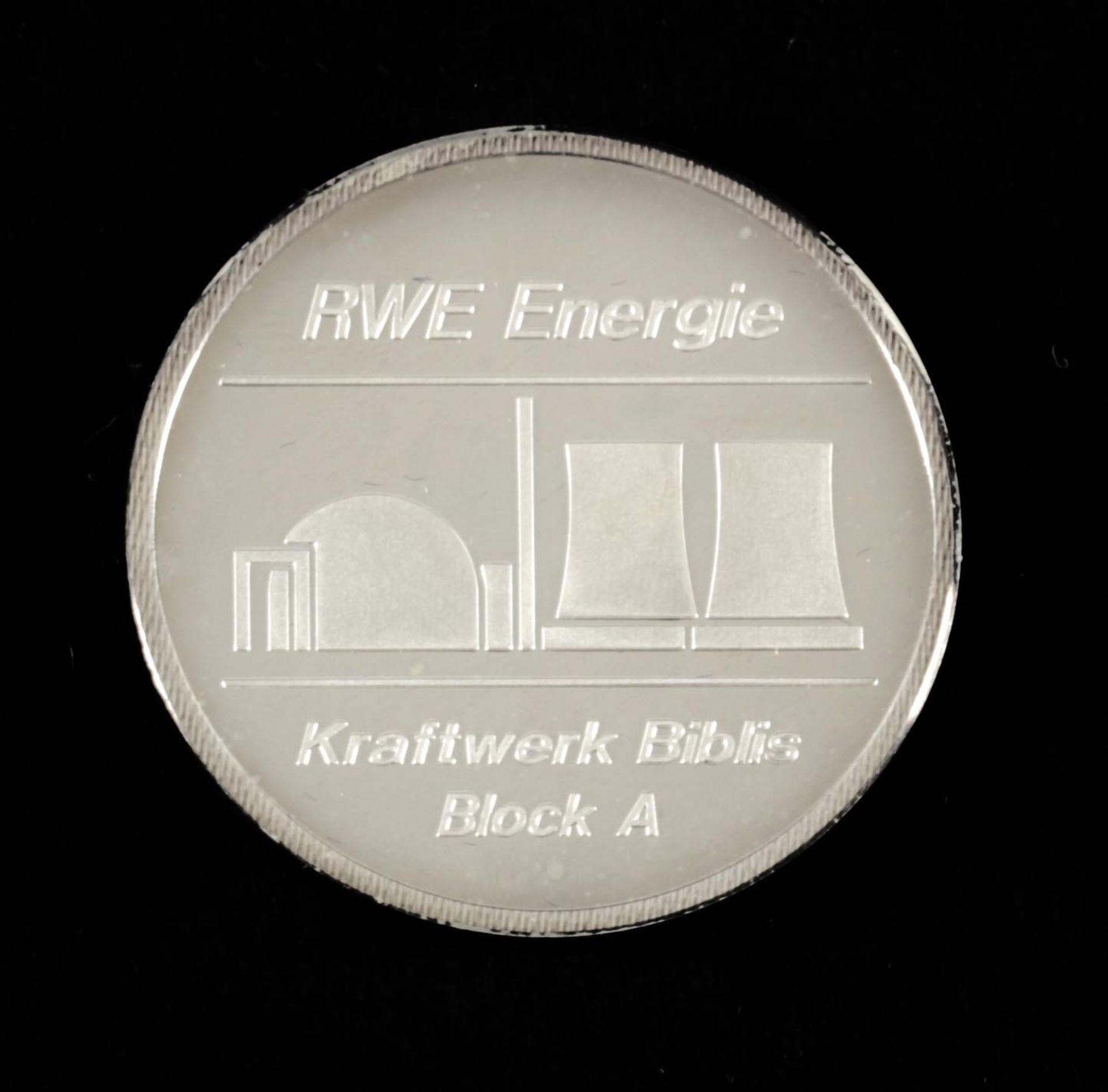 Silbermedaille "20 Jahre Strom aus Biblis", 1994