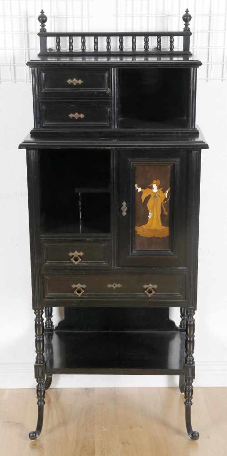 Kleiner Zierschrank, deutsch, um 1870-80