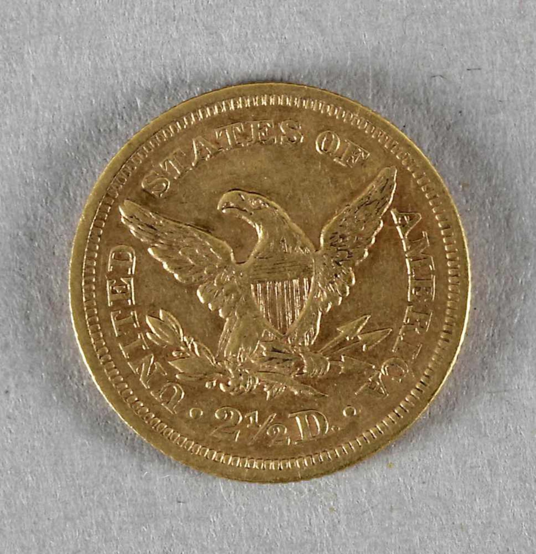 Goldmünze, 2,5 Dollar (Liberty Head), USA, 1853 - Bild 2 aus 2