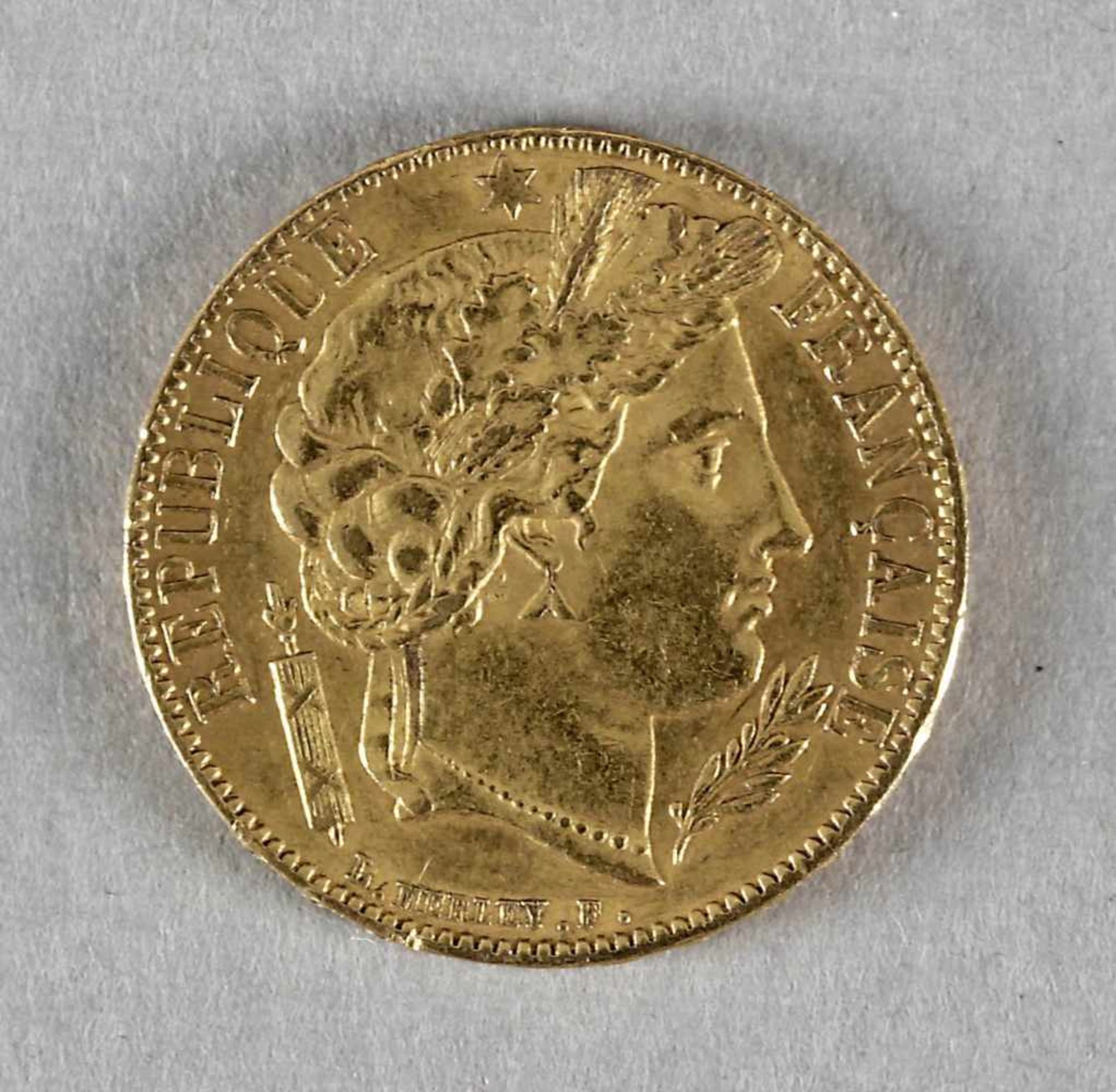 Goldmünze, 20 Francs, Frankreich, 1850 A