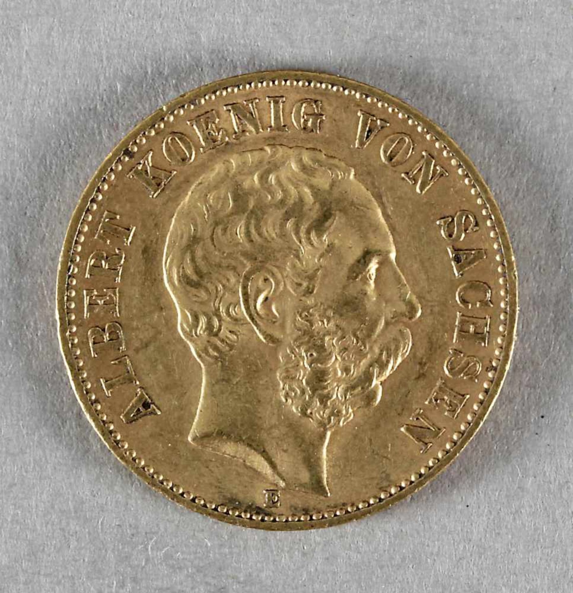 Goldmünze, 20 Mark, Albert von Sachsen, 1894 E