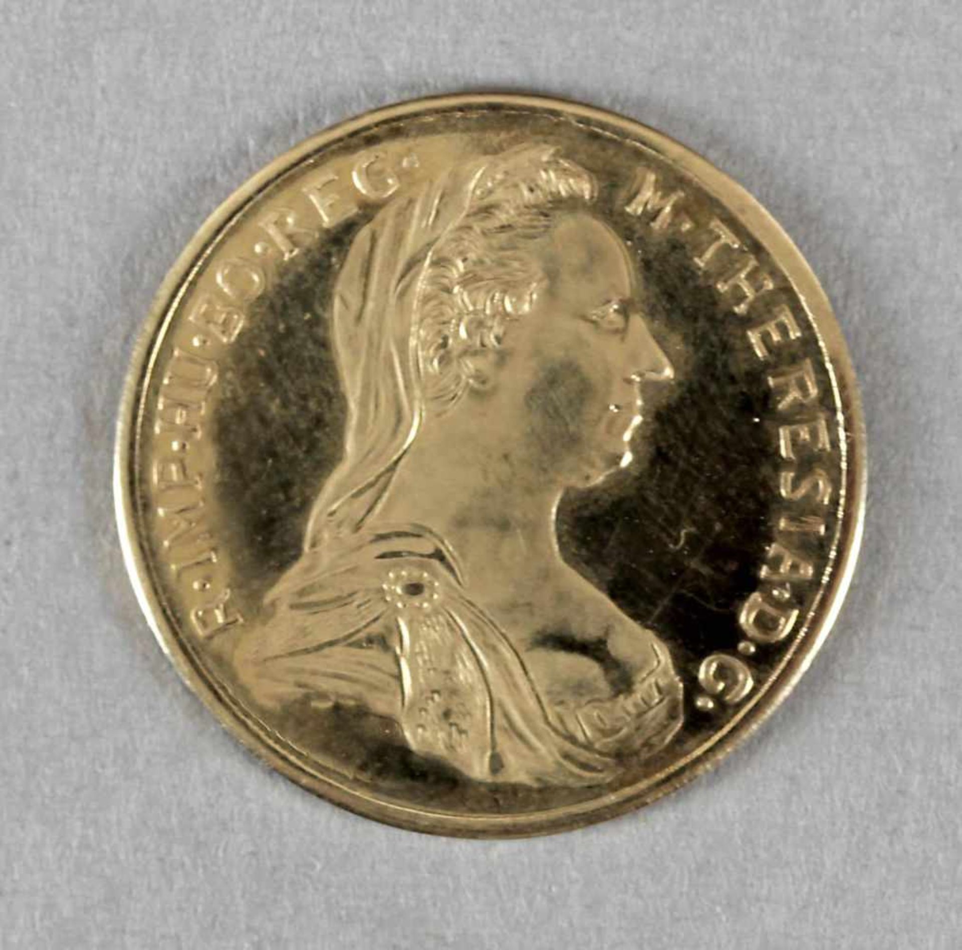 Goldmedaille "Maria-Theresien-Taler", 585er Gold