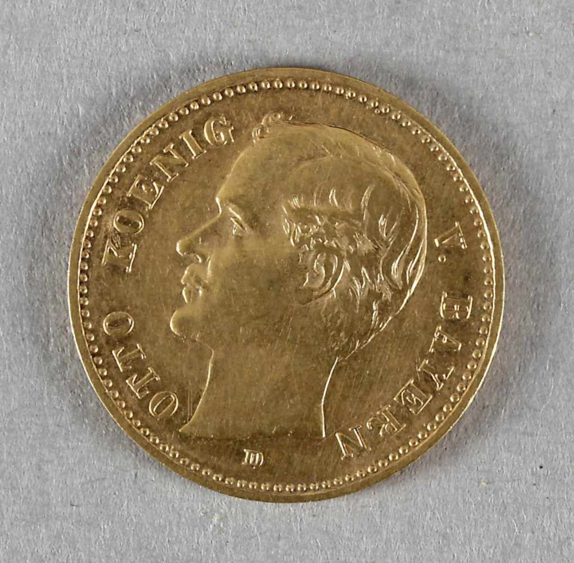 Goldmünze, 10 Mark, Otto von Bayern, 1902 D