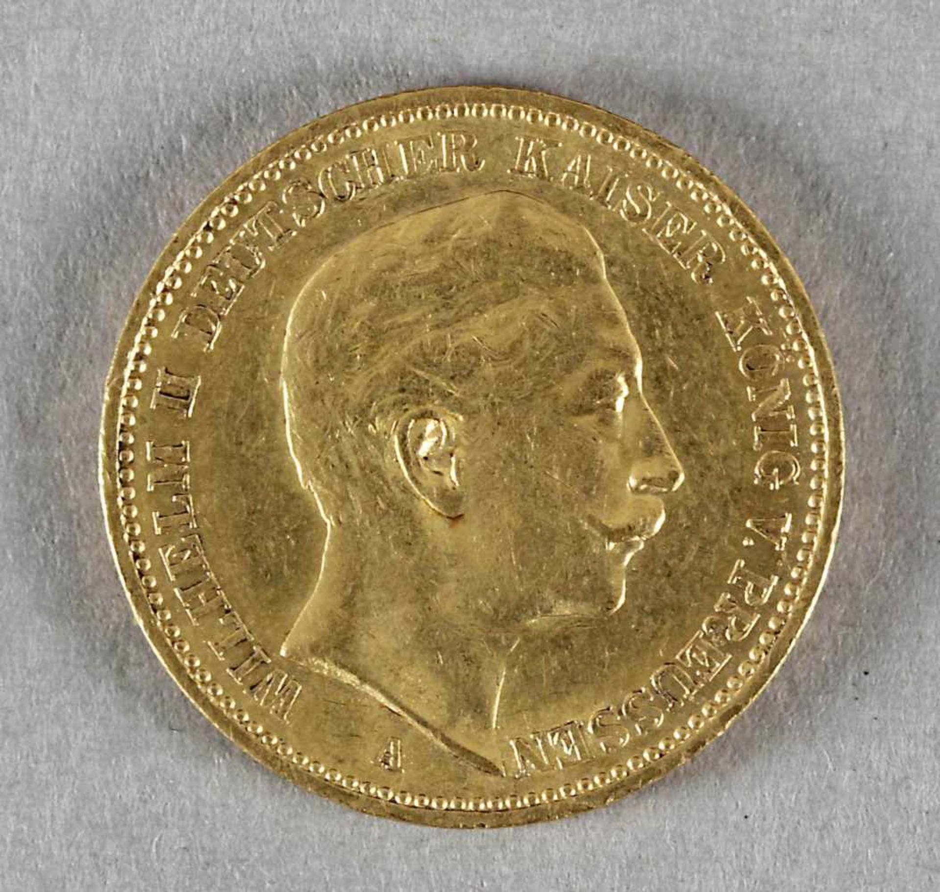 Goldmünze, 20 Mark, Wilhelm II. von Preußen, 1901 A