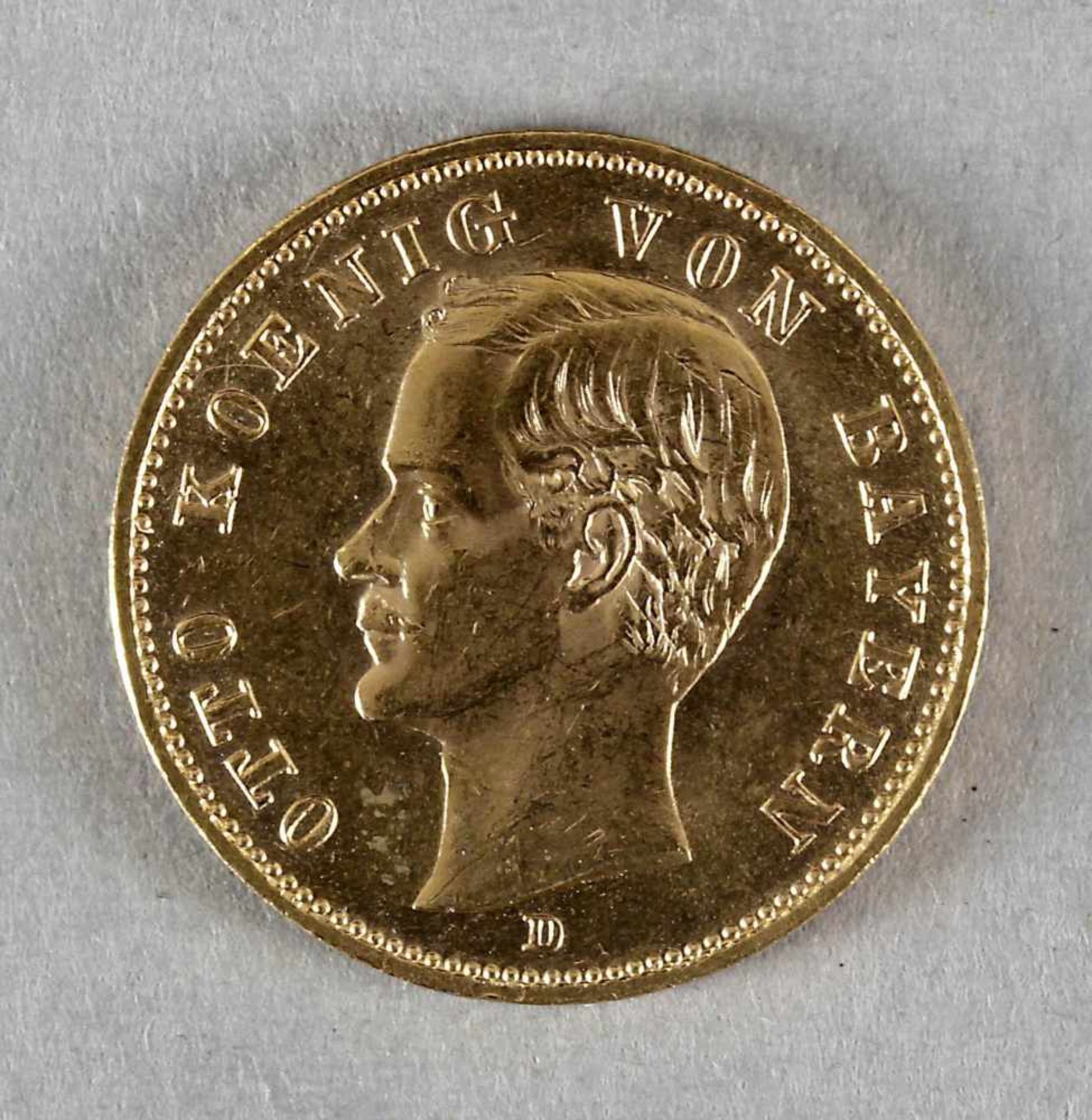 Goldmünze, 20 Mark, Otto von Bayern, 1900 D