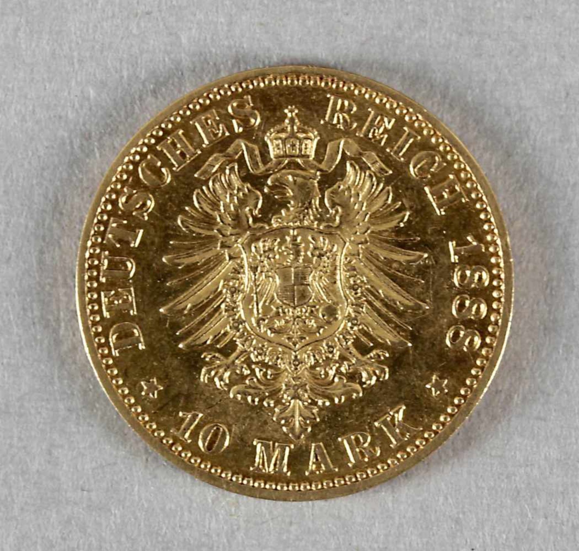 Goldmünze, 10 Mark, Friedrich III. von Preußen, 1888 A - Bild 2 aus 2