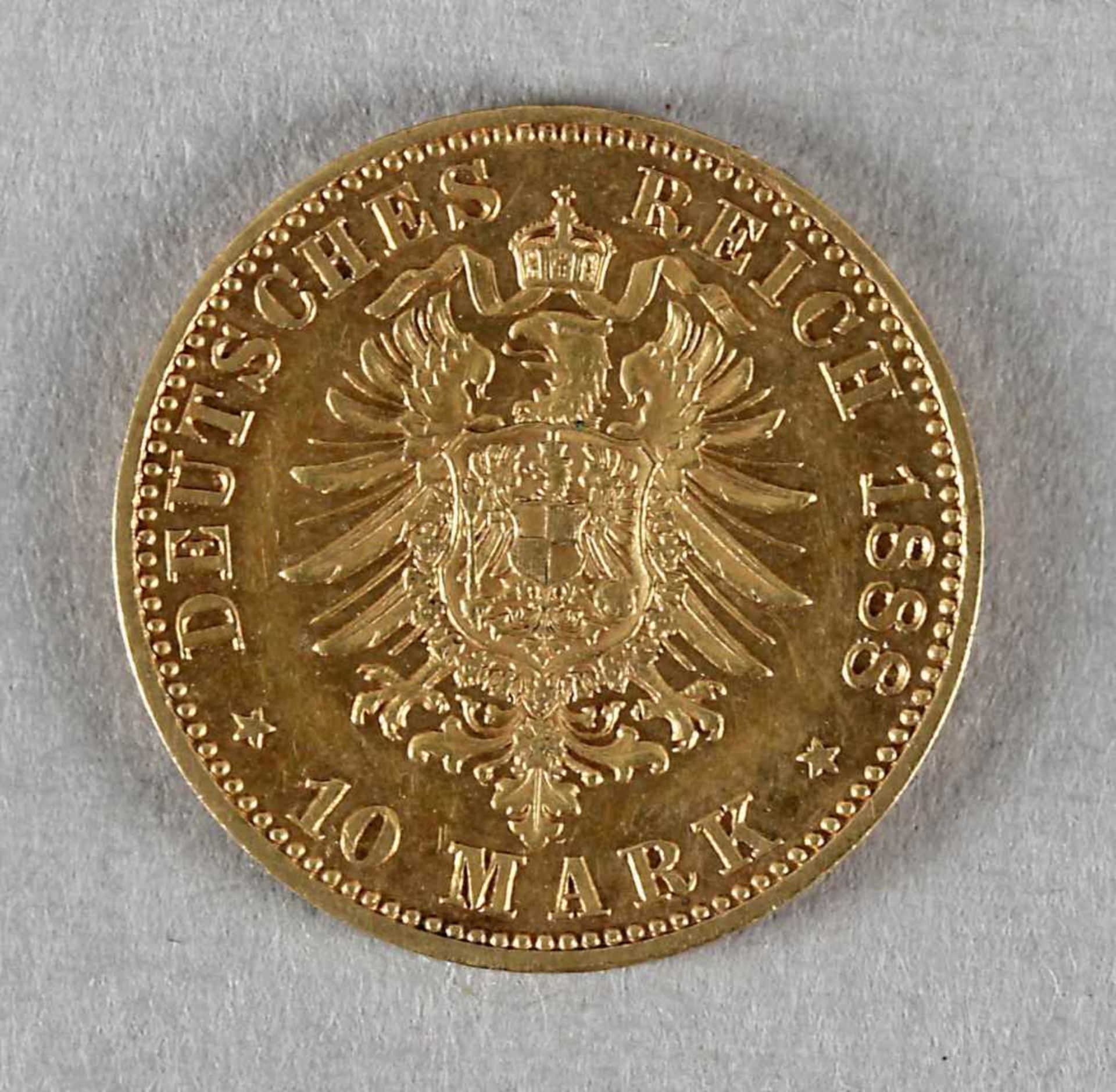 Goldmünze, 10 Mark, Friedrich III. von Preußen, 1888 A - Bild 2 aus 2
