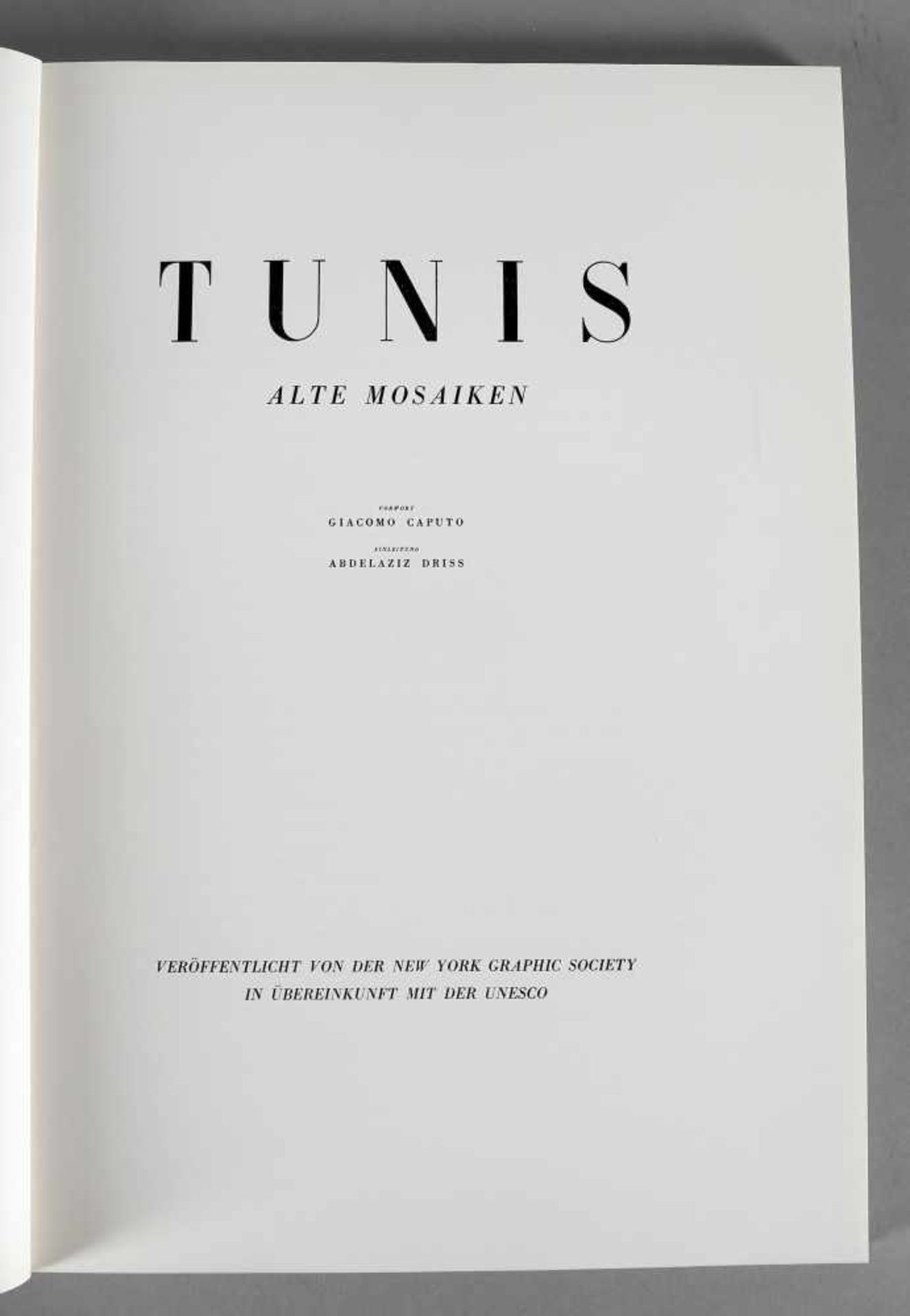 Tunis, Alte Mosaiken, UNESCO-Sammlung der Weltkunst, New York Graphic Society 1962