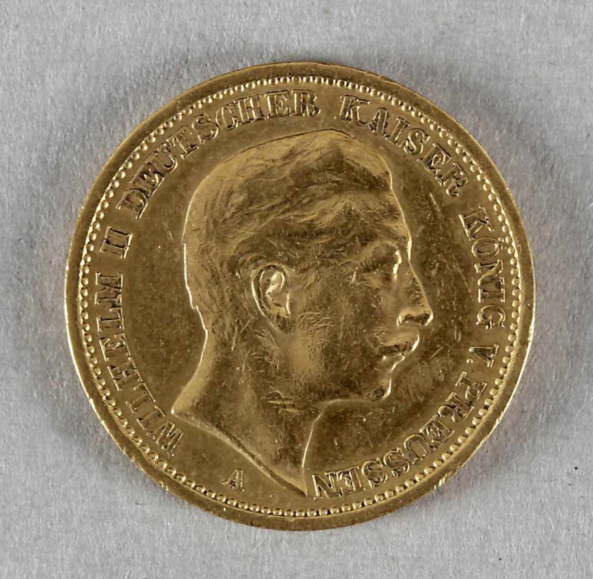 Goldmünze, 20 Mark, Wilhelm II. von Preußen, 1906 A