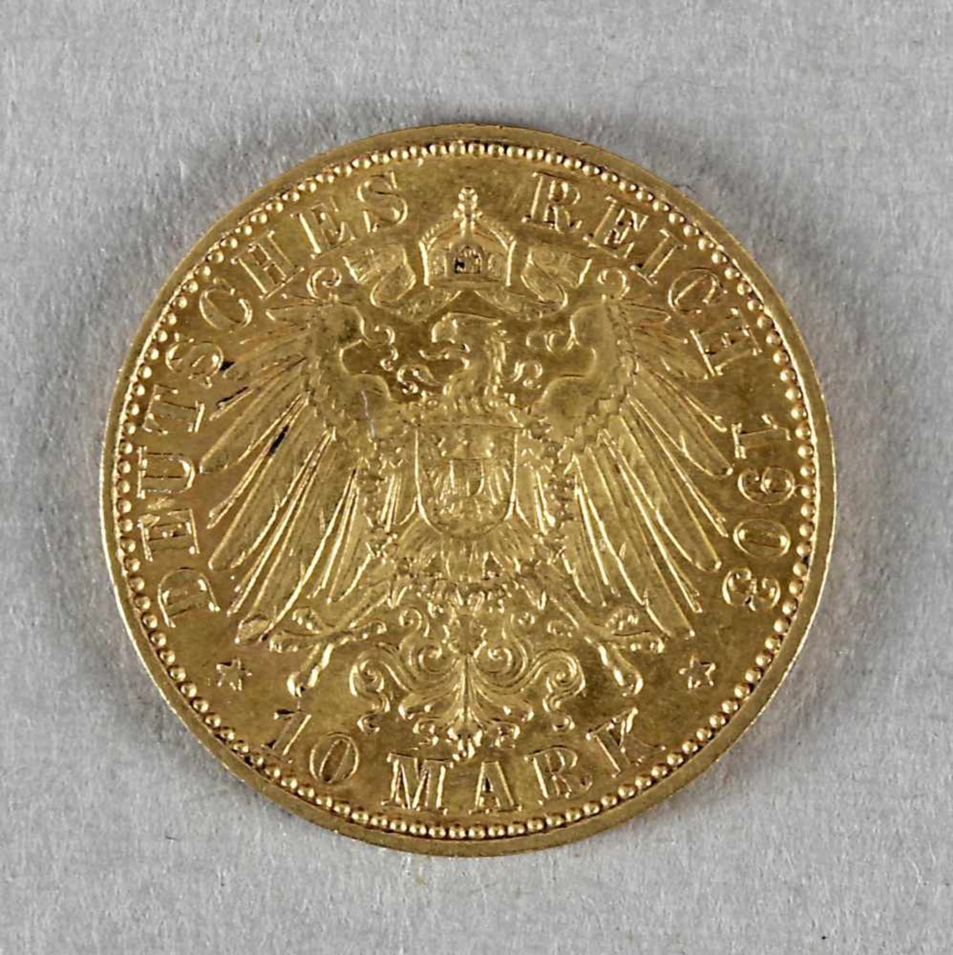 Goldmünze, 10 Mark, Wilhelm II. von Preußen, 1903 A - Bild 2 aus 2