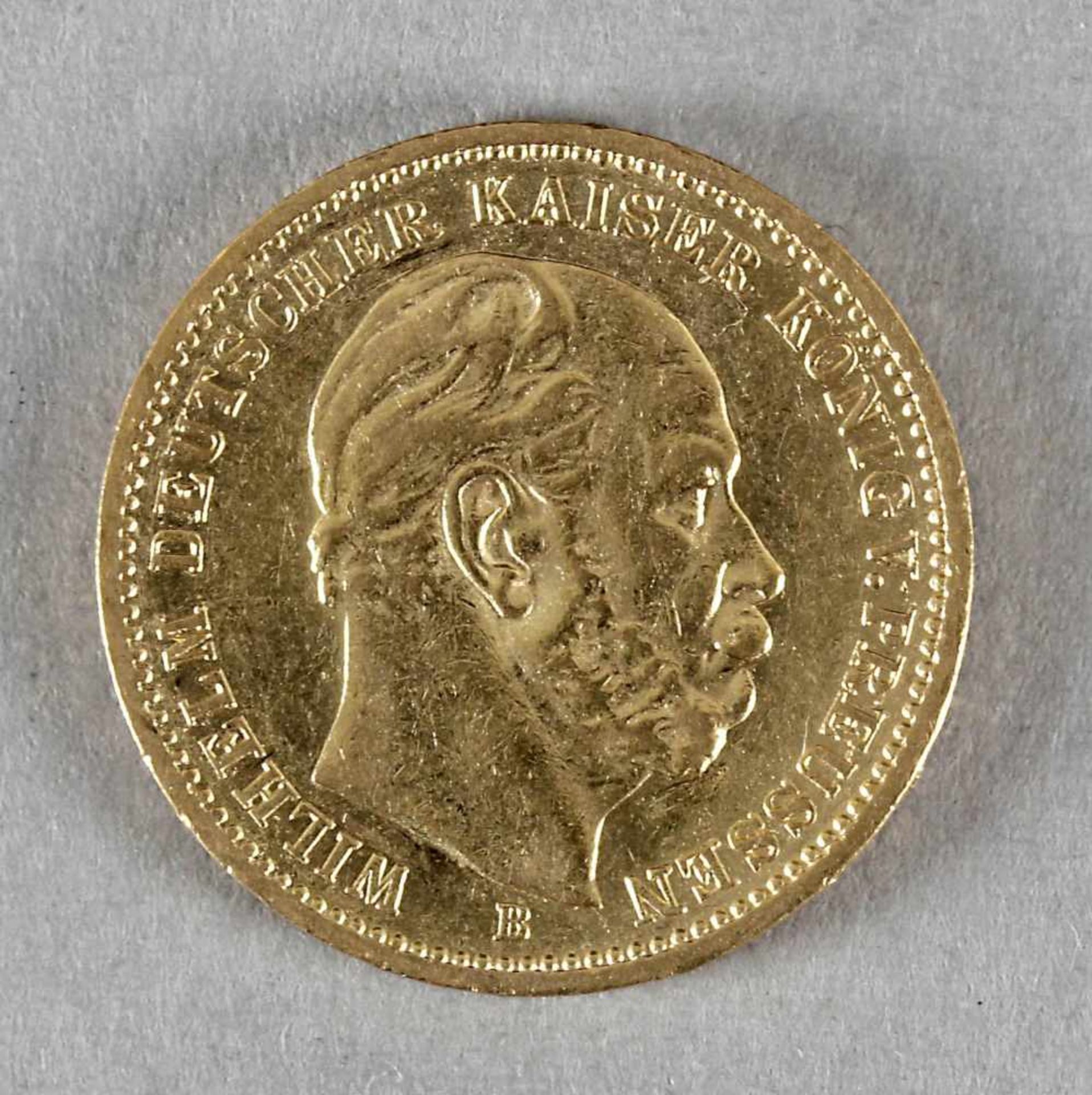 Goldmünze, 20 Mark, Wilhelm I. von Preußen, 1873 B