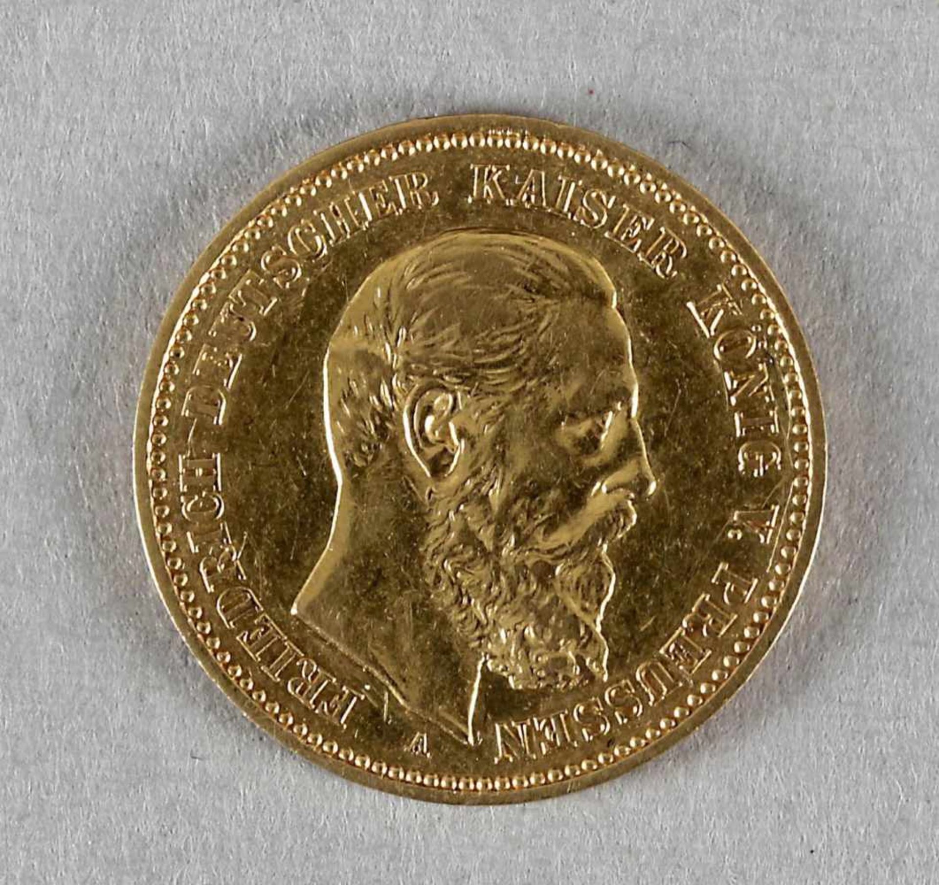 Goldmünze, 10 Mark, Friedrich III. von Preußen, 1888 A