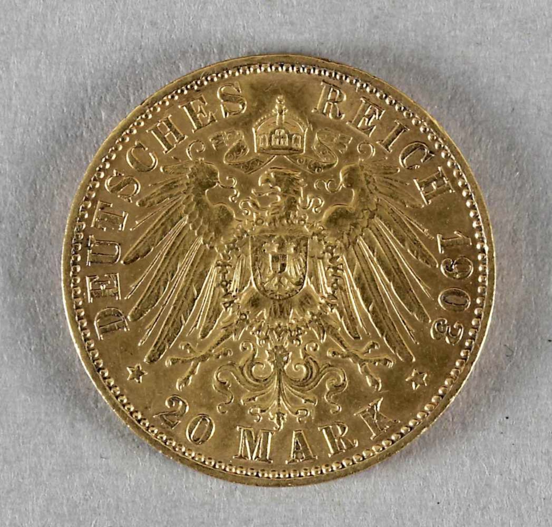 Goldmünze, 20 Mark, Wilhelm II. von Preußen, 1903 A - Bild 2 aus 2