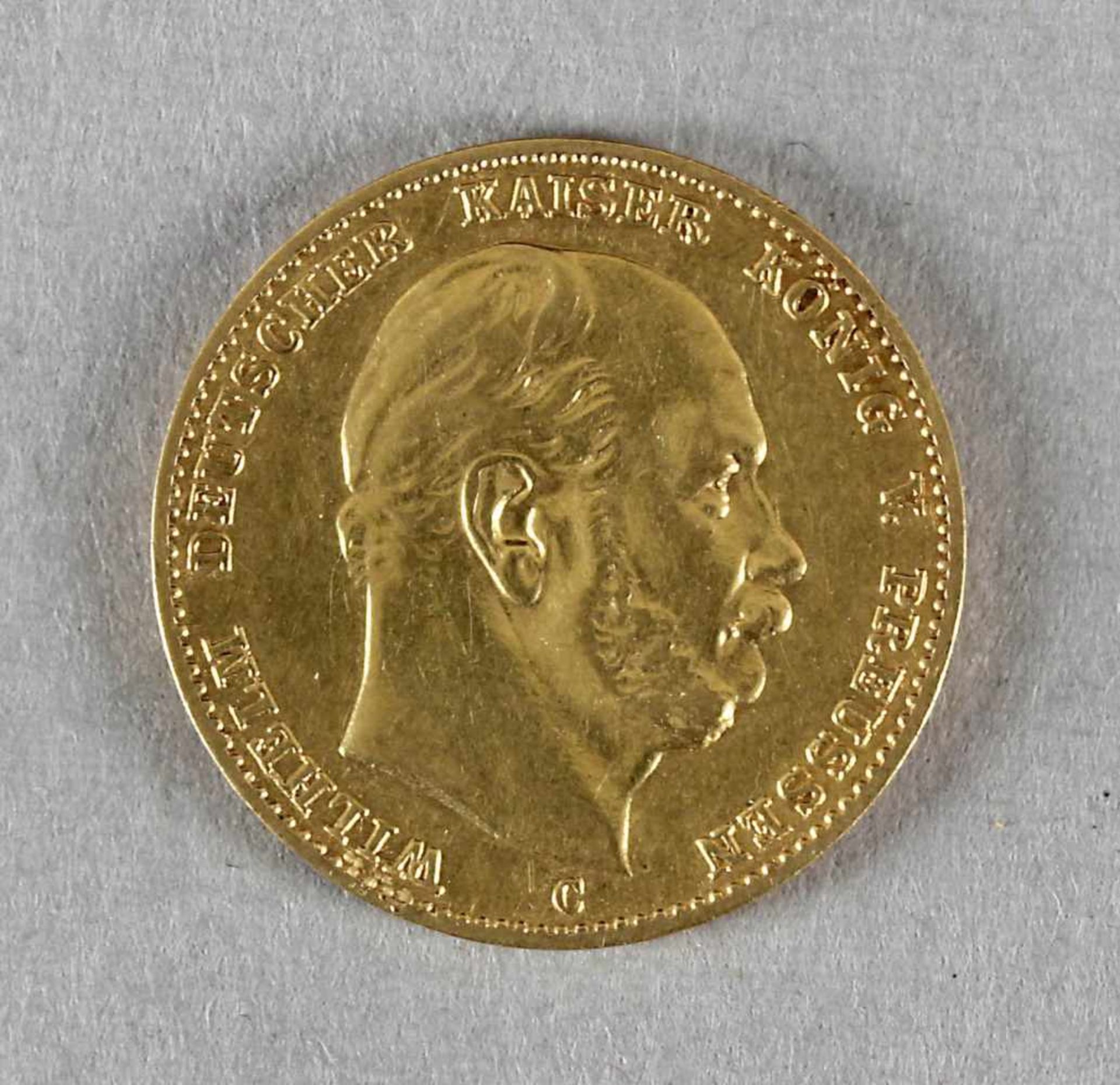 Goldmünze, 10 Mark, Wilhelm I. von Preußen, 1873 C