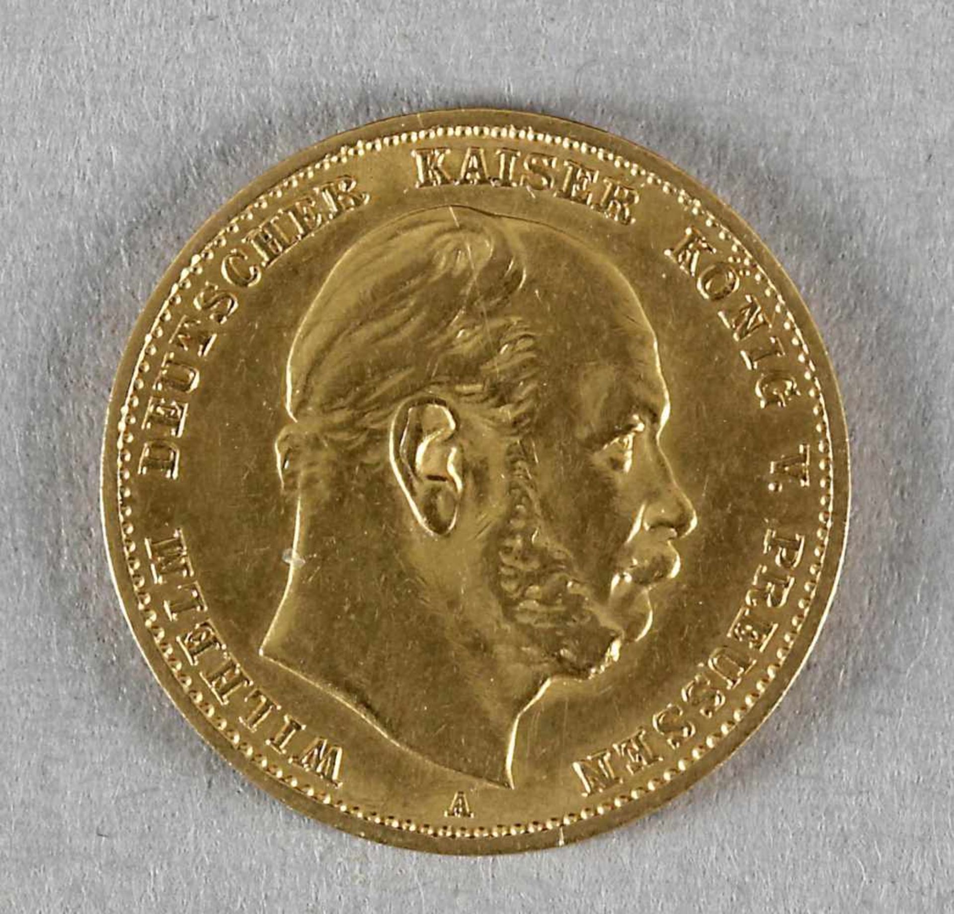 Goldmünze, 10 Mark, Wilhelm I. von Preußen, 1877 A