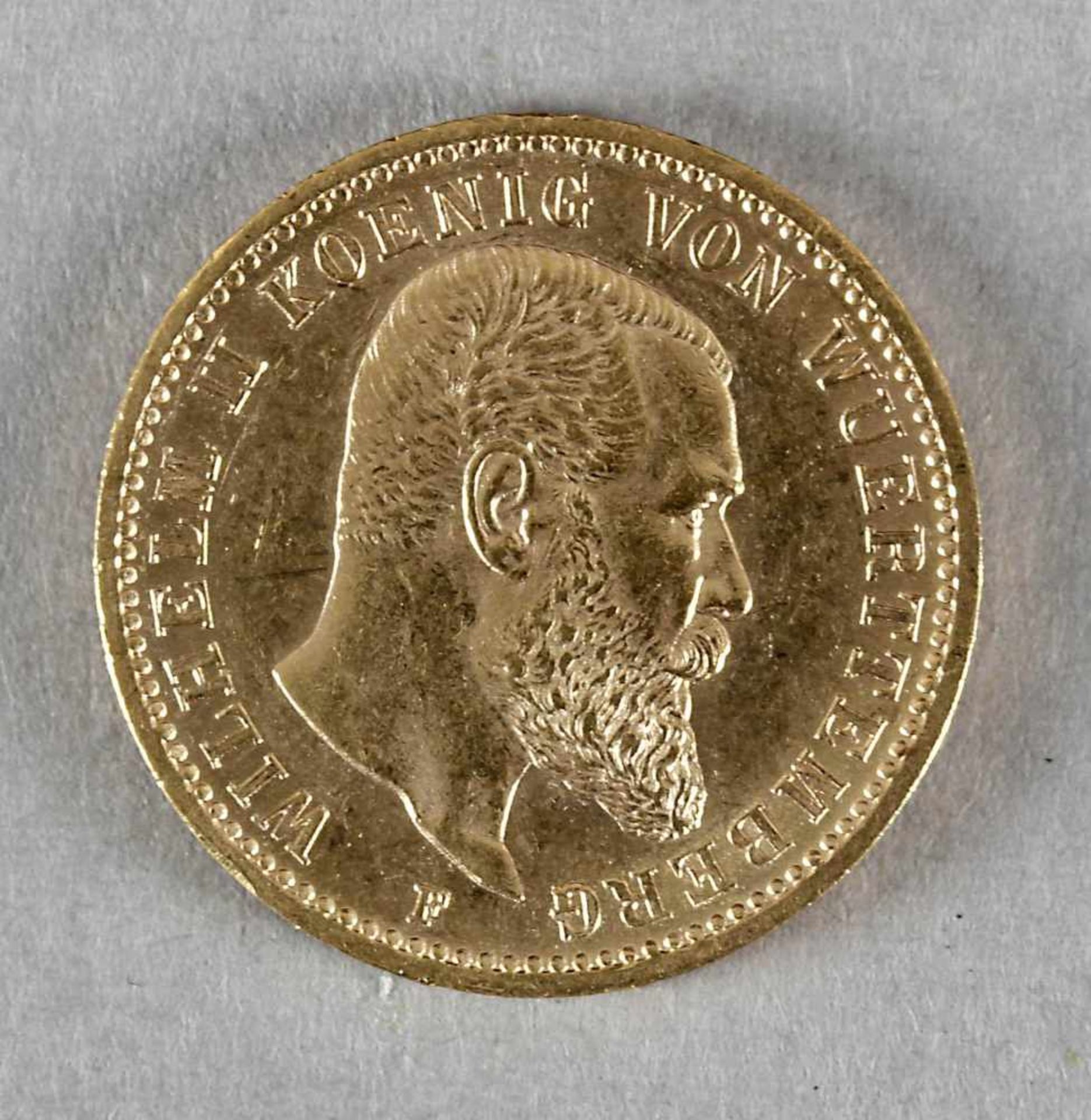 Goldmünze, 20 Mark, Karl von Württemberg, 1900 F