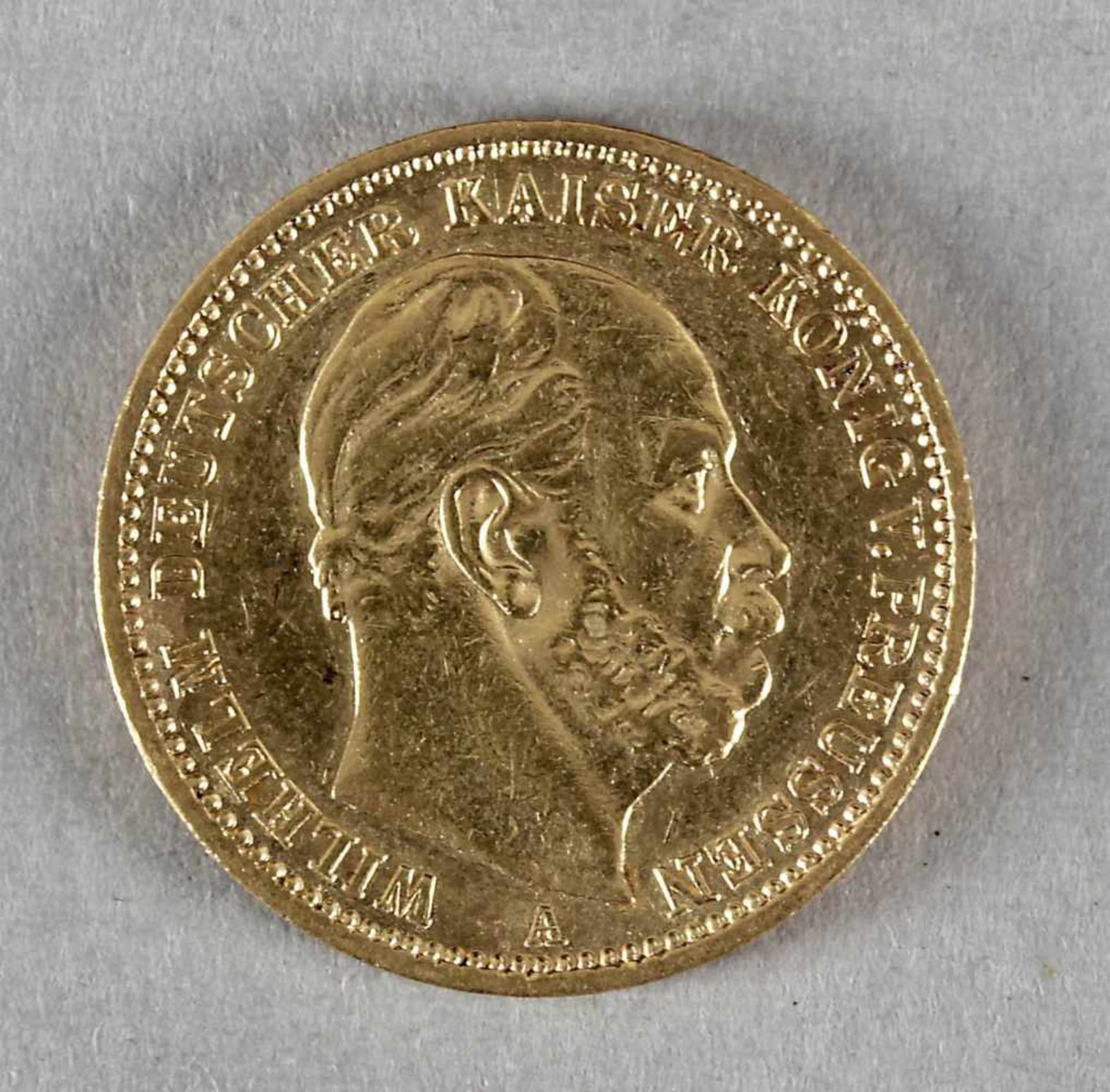 Goldmünze, 20 Mark, Wilhelm I. von Preußen, 1873 A