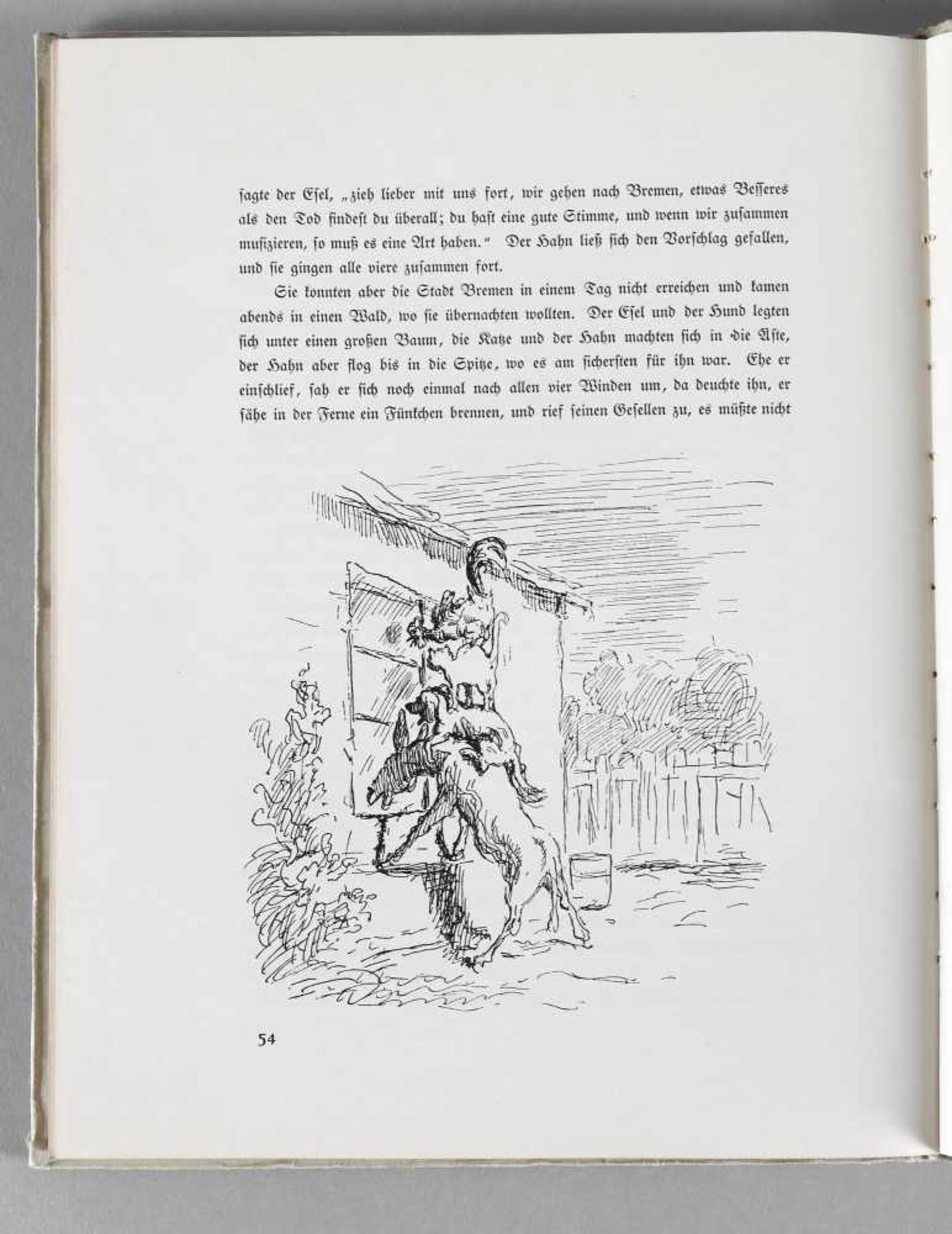 Jacob und Wilhelm Grimm, Das Märchenbuch, Erstes Buch deutsche Märchen mit Zeichnungen von Max - Image 2 of 2