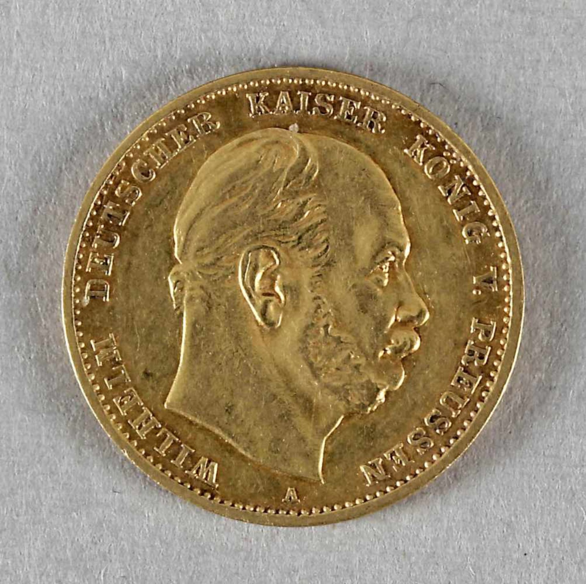 Goldmünze, 10 Mark, Wilhelm I. von Preußen, 1875 A