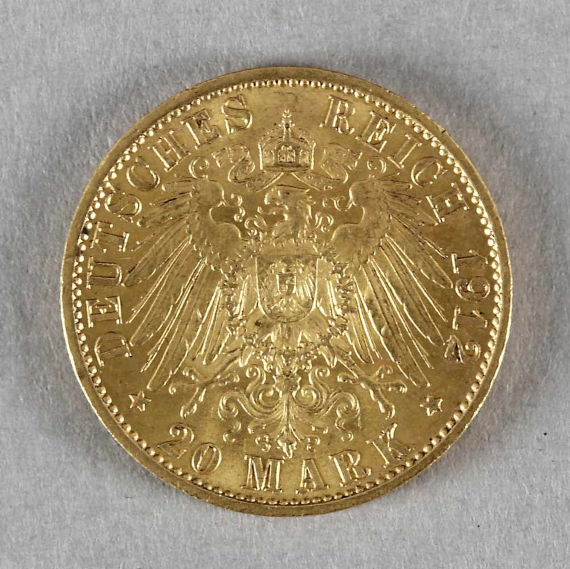 Goldmünze, 20 Mark, Wilhelm II. von Preußen, 1912 A - Image 2 of 2